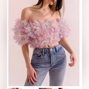 Lirika matoshi organza pastel top XS